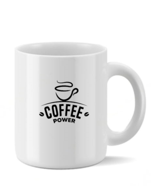 White Coffee Power Mug