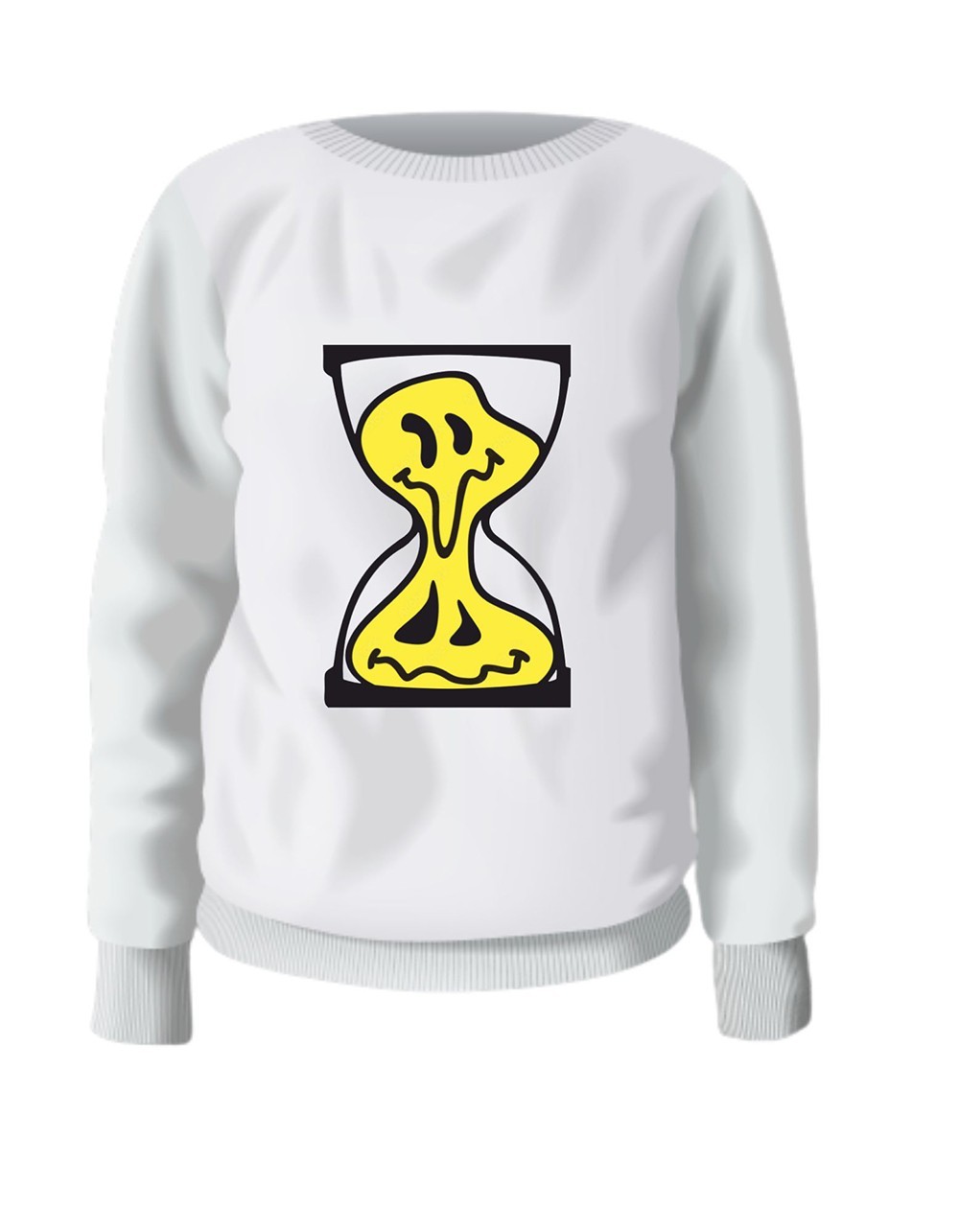 Untitled design - 1 crooked smiley white sweatshirt