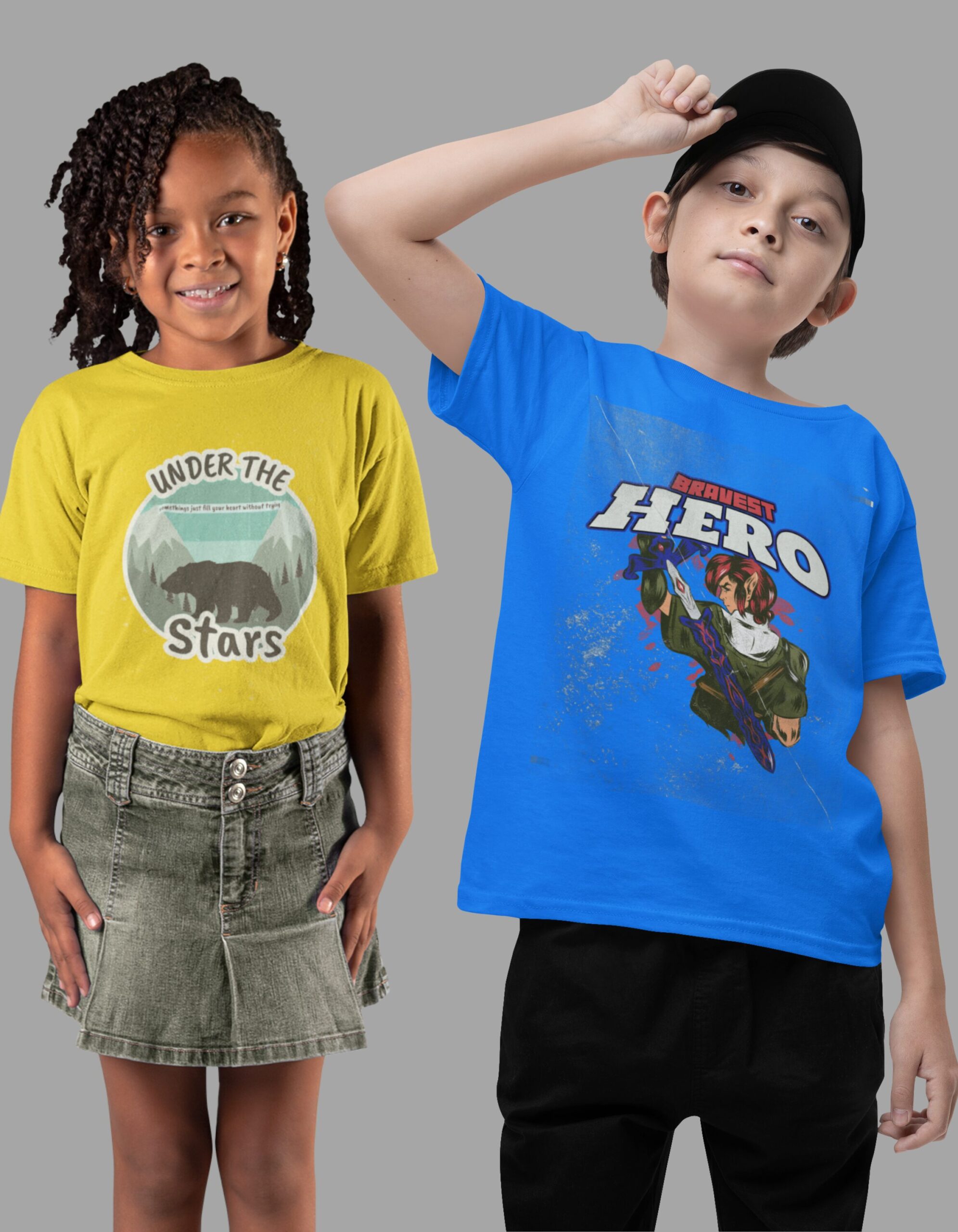 kids wear mock up