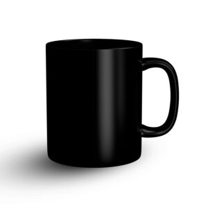 black coffee mug